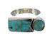 Authentic Sterling Silver Southwestern Jewelry Turquoise Inlay Ring Size 7 AX90625